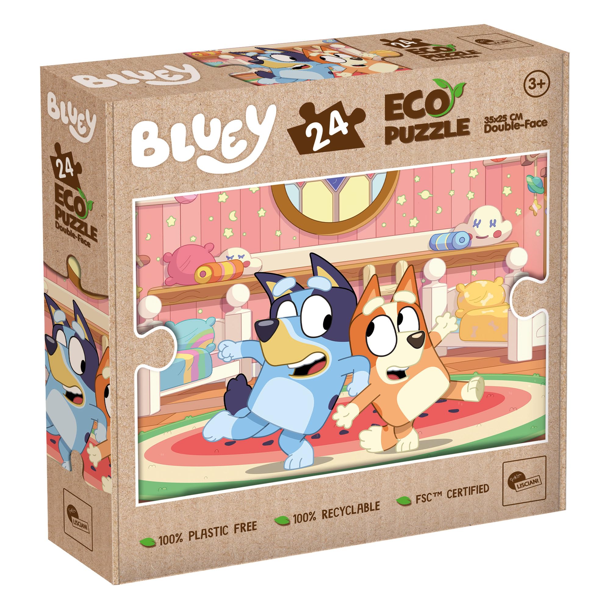 Amazon.com: Lisciani Giochi - Bluey eco-Puzzle mini df 24, 111084